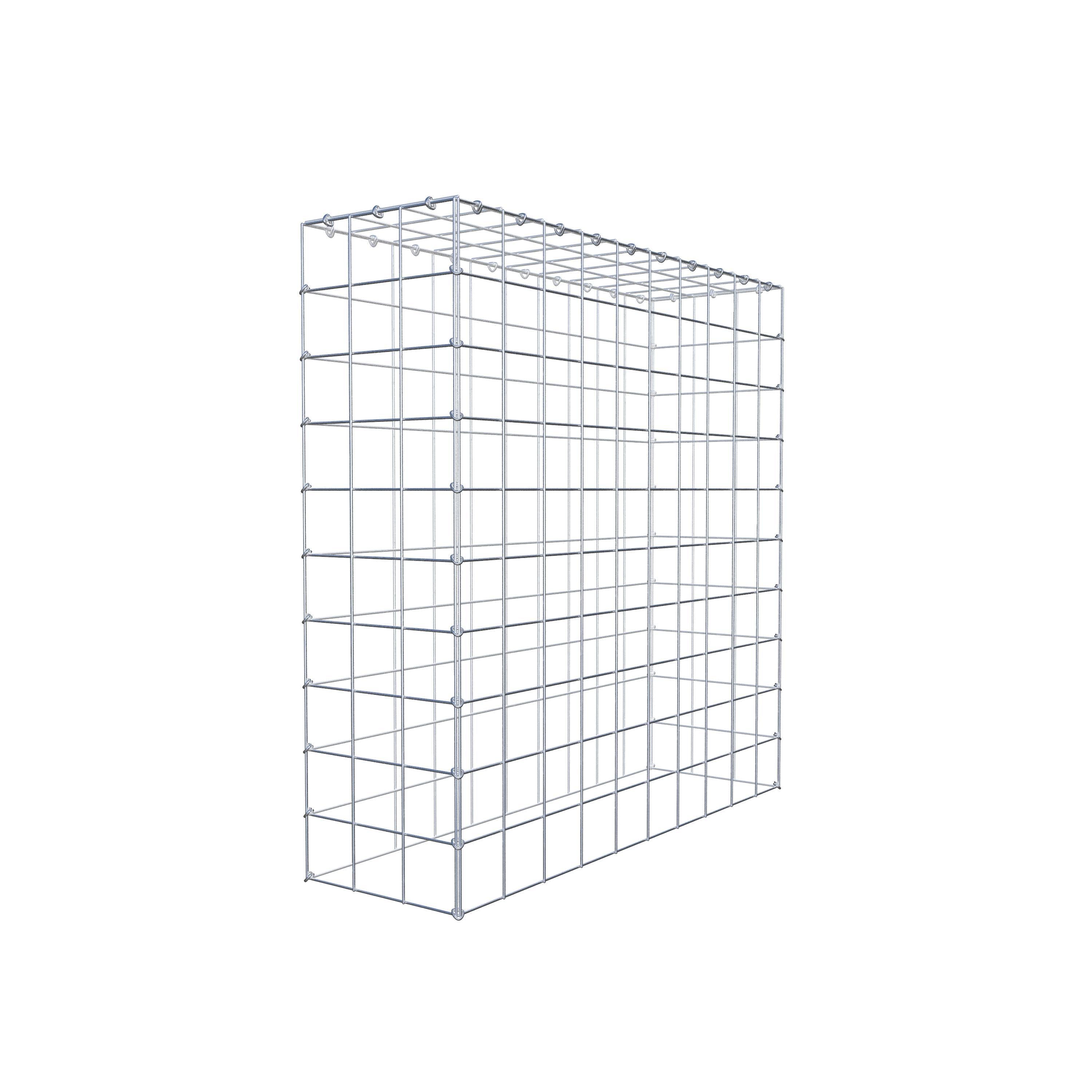 Mounted gabion type 3 100 cm x 100 cm x 30 cm (L x H x D), mesh size 10 cm x 10 cm, C-ring