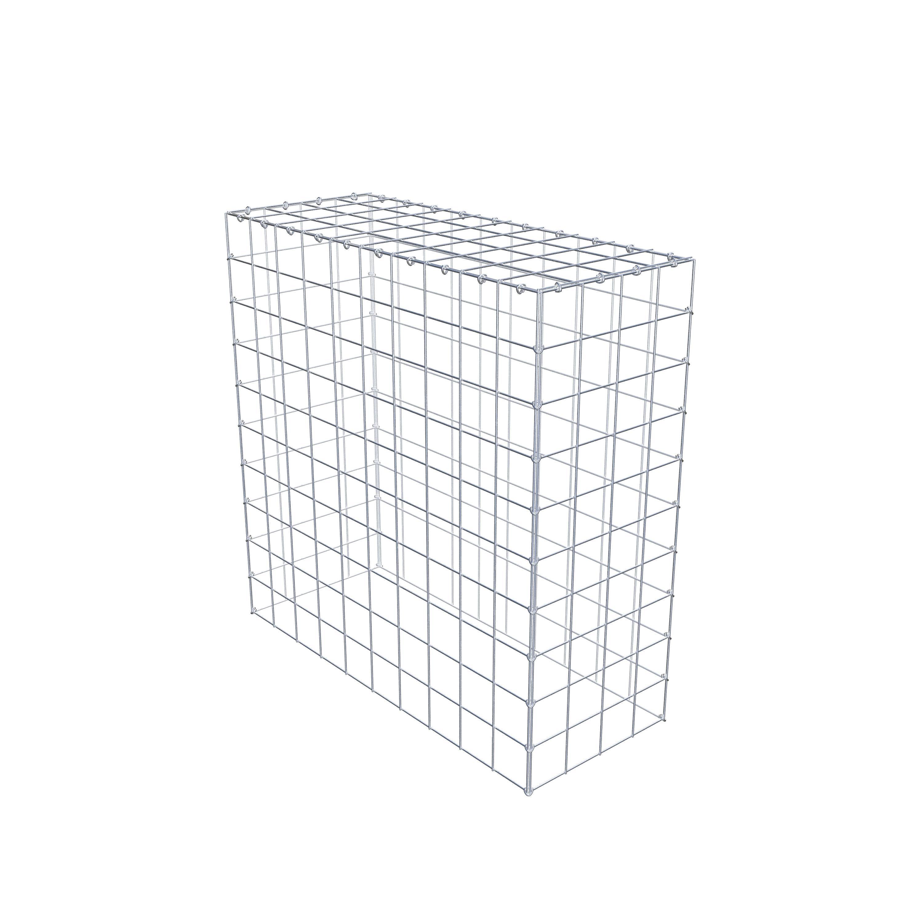 Mounted gabion type 3 100 cm x 100 cm x 40 cm (L x H x D), mesh size 10 cm x 10 cm, C-ring