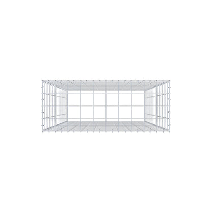 Fourche rapportée type 3 200 cm x 100 cm x 40 cm (L x H x P), mailles 10 cm x 10 cm, anneau en C