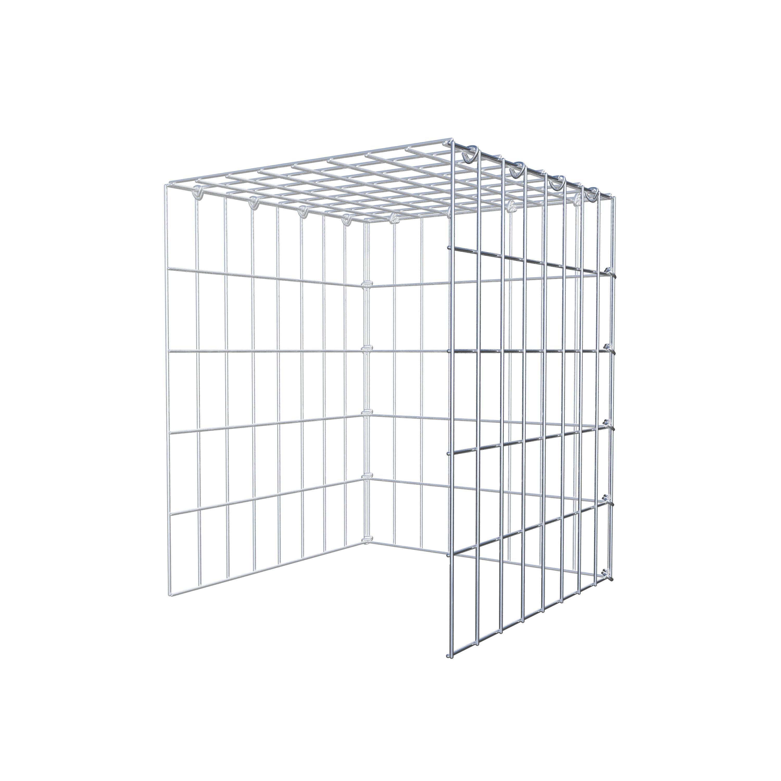 Monteret gabion type 4 50 cm x 40 cm x 40 cm (L x H x D), maskestørrelse 5 cm x 10 cm, C-ring