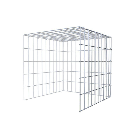 Monteret gabion type 4 50 cm x 50 cm x 50 cm (L x H x D), maskestørrelse 5 cm x 10 cm, C-ring