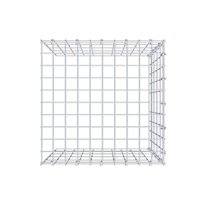 Mounted gabion type 4 50 cm x 50 cm x 50 cm (L x H x D), mesh size 5 cm x 10 cm, C-ring