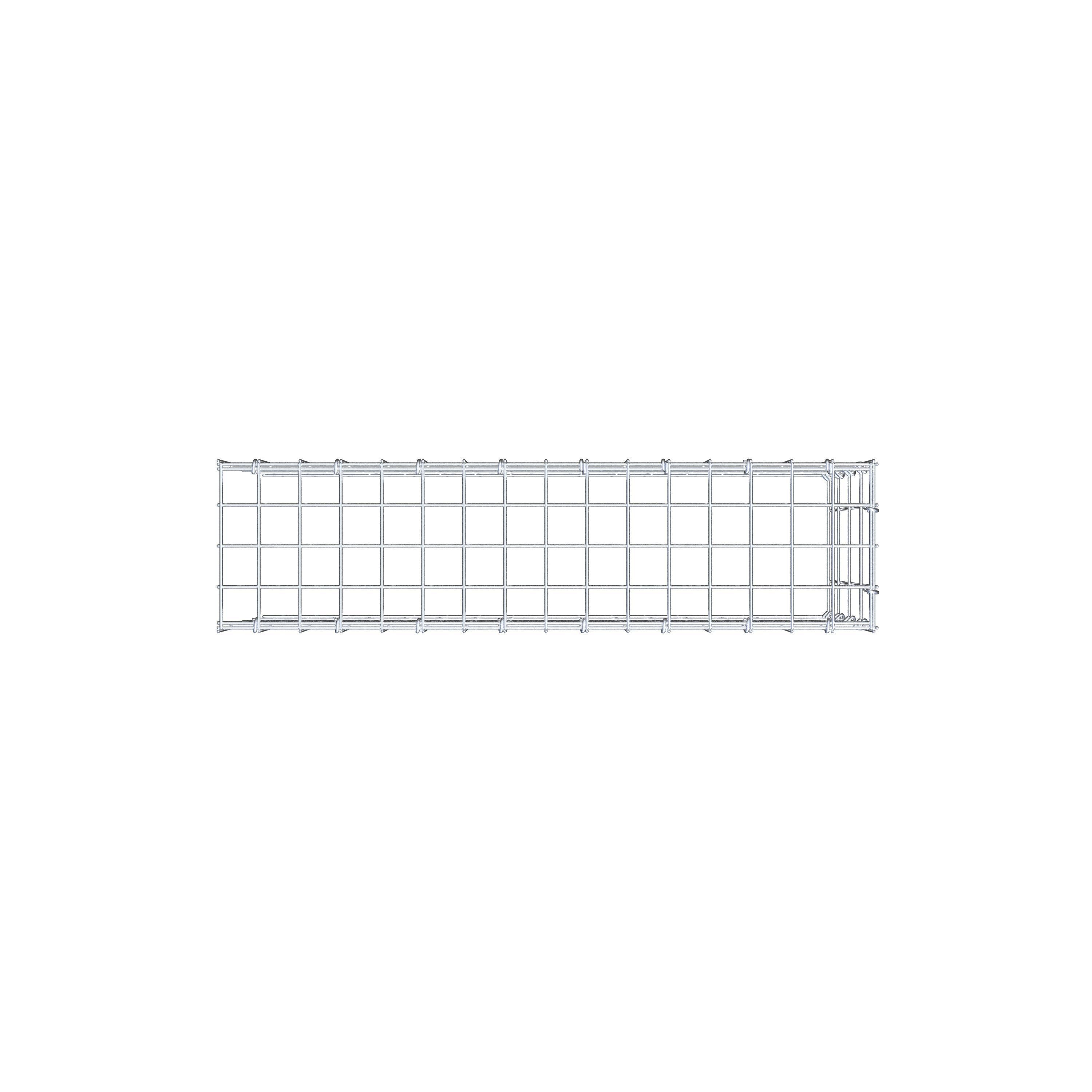 Anbaugabione Typ 4 80 cm x 40 cm x 20 cm (L x H x T), Maschenweite 5 cm x 10 cm, C-Ring