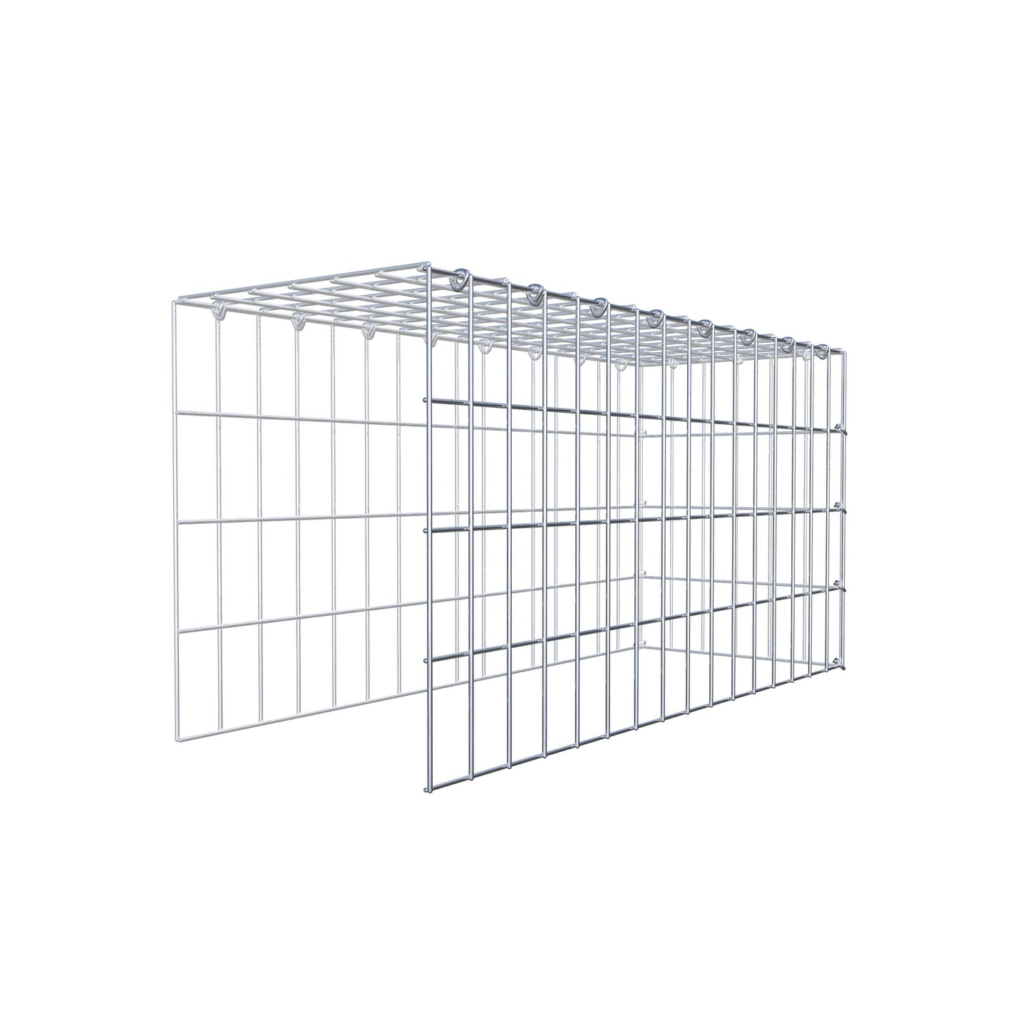 Tilläggspåle typ 4 80 cm x 40 cm x 30 cm (L x H x D), maskstorlek 5 cm x 10 cm, C-ring