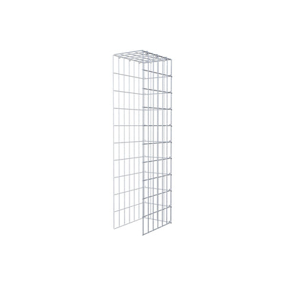 Mounted gabion type 4 100 cm x 30 cm x 20 cm (L x H x D), mesh size 5 cm x 10 cm, C-ring