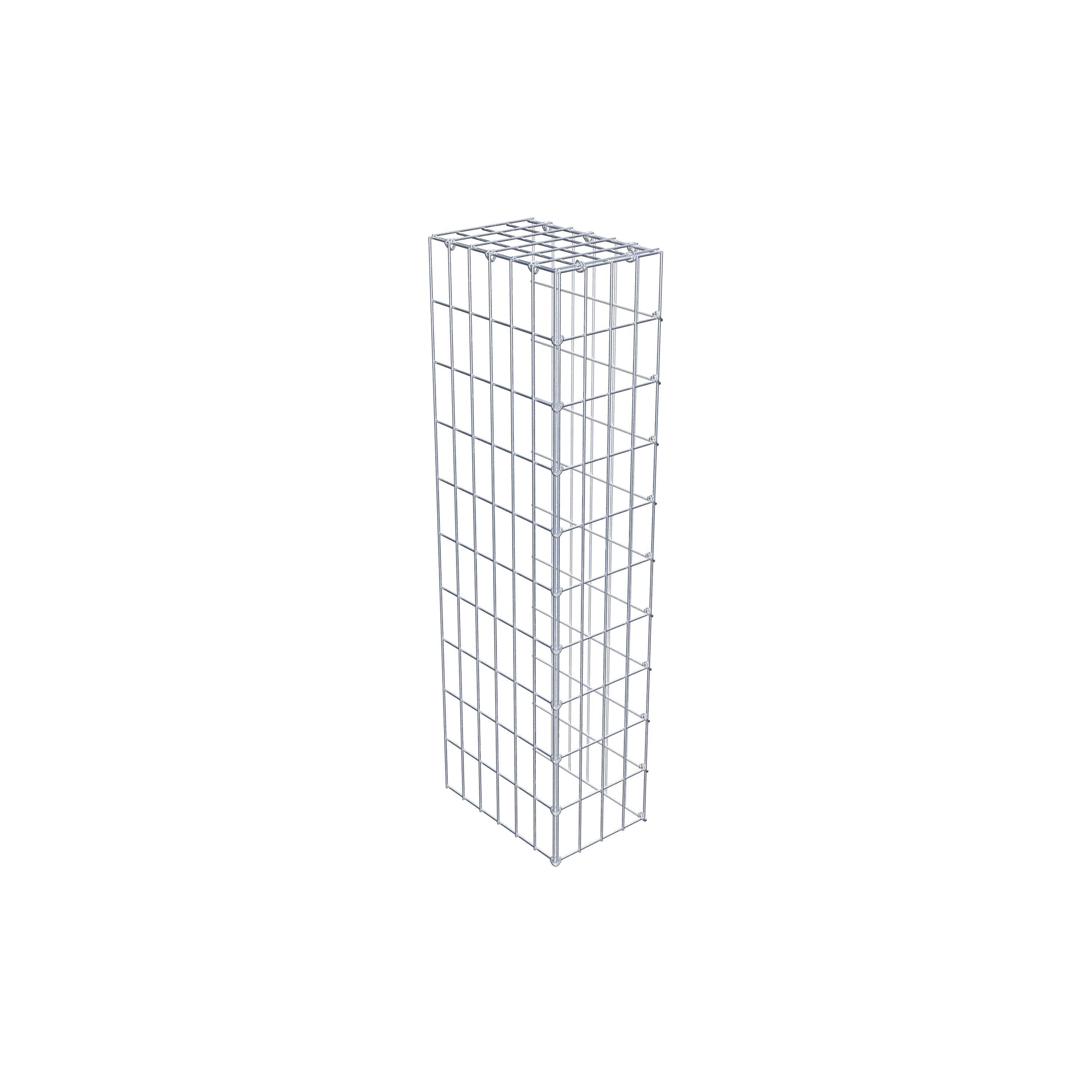 Mounted gabion type 4 100 cm x 30 cm x 20 cm (L x H x D), mesh size 5 cm x 10 cm, C-ring