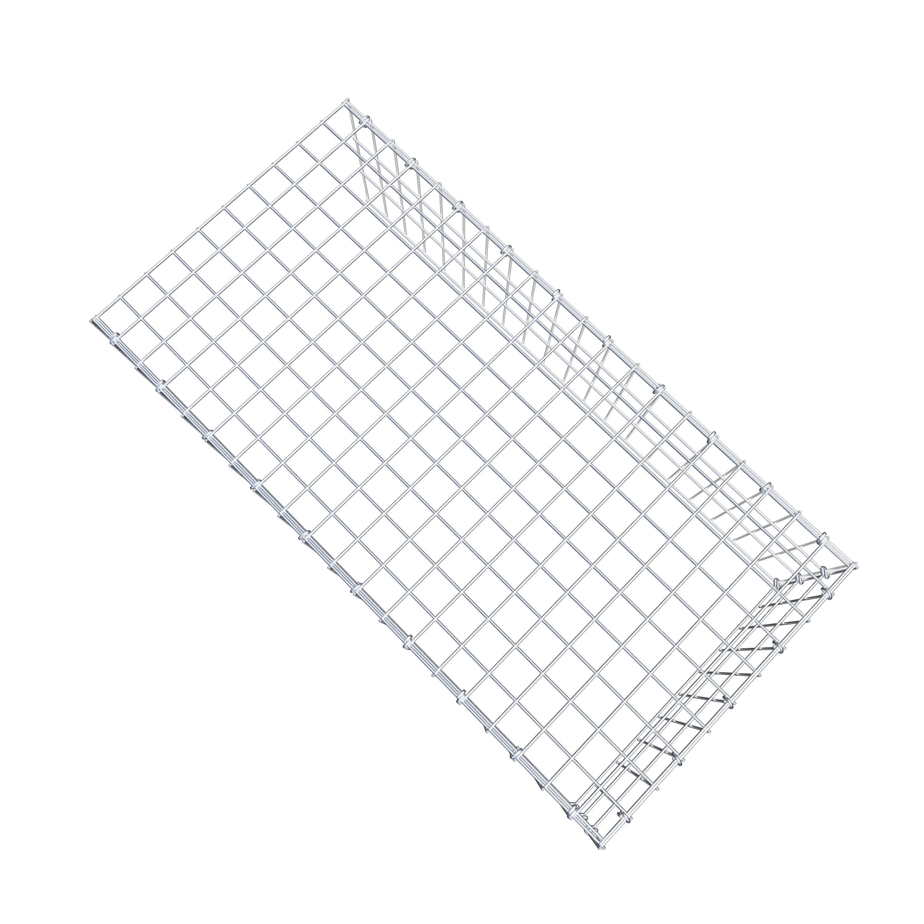 Anbaugabione Typ 4 100 cm x 30 cm x 50 cm (L x H x T), Maschenweite 5 cm x 10 cm, C-Ring