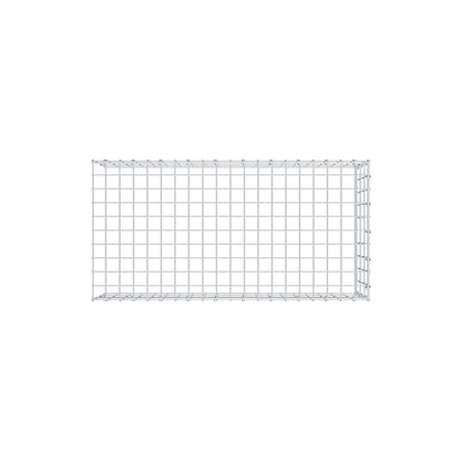 Monteret gabion type 4 100 cm x 30 cm x 50 cm (L x H x D), maskestørrelse 5 cm x 10 cm, C-ring
