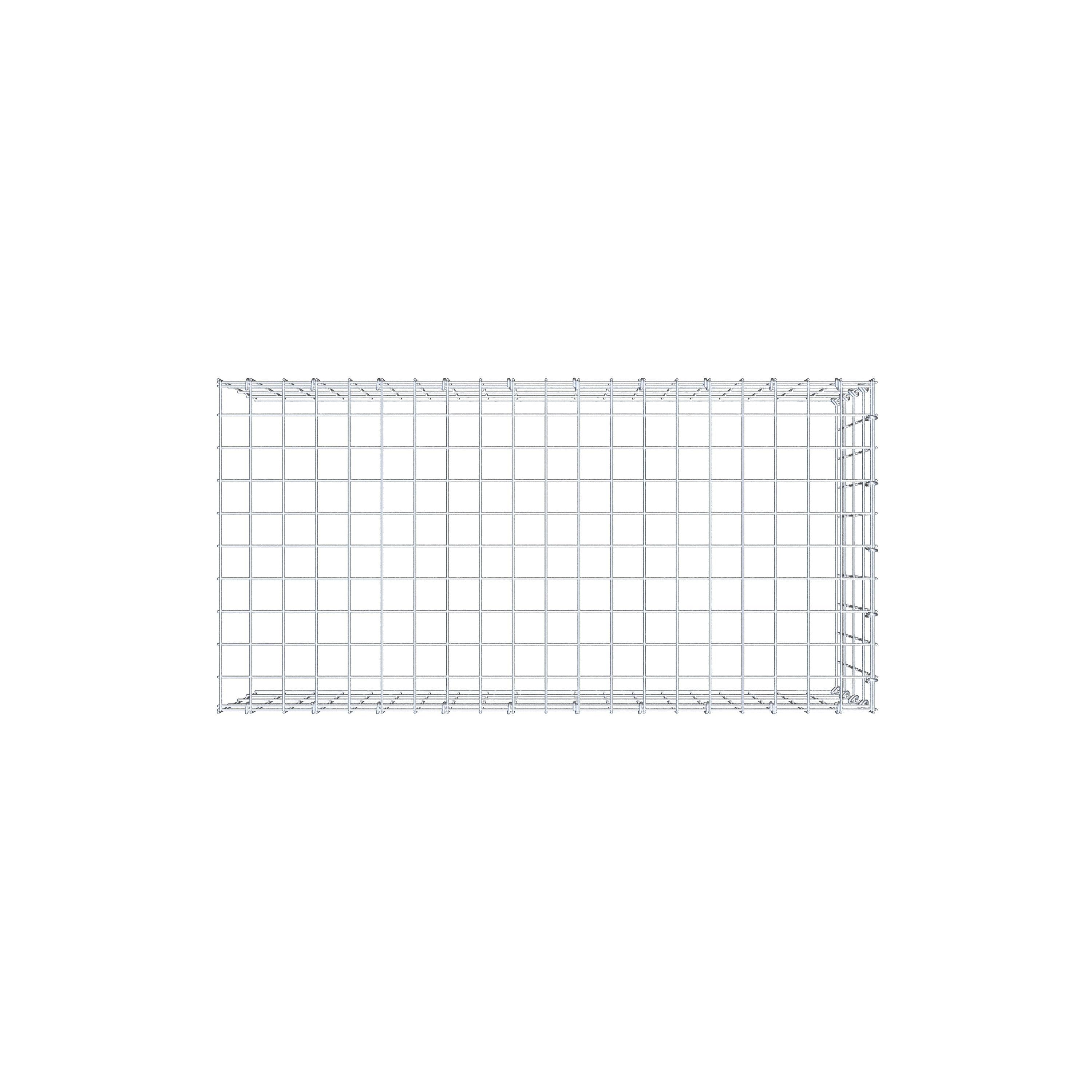 Anbaugabione Typ 4 100 cm x 40 cm x 50 cm (L x H x T), Maschenweite 5 cm x 10 cm, C-Ring