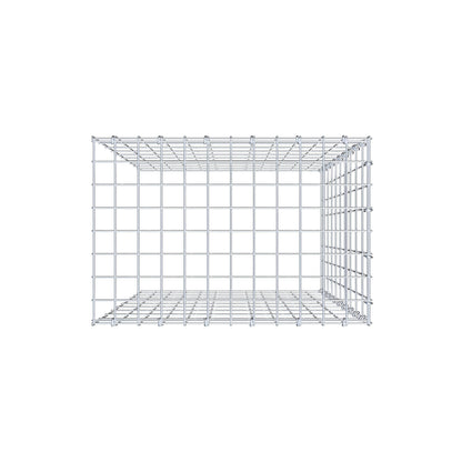 Typ 4 påbyggnadsgabion 100 cm x 60 cm x 40 cm (L x H x D), maskstorlek 5 cm x 10 cm, C-ring
