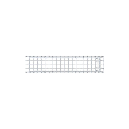 Typ 4 påbyggnadsgabion 100 cm x 70 cm x 20 cm (L x H x D), maskstorlek 5 cm x 10 cm, C-ring