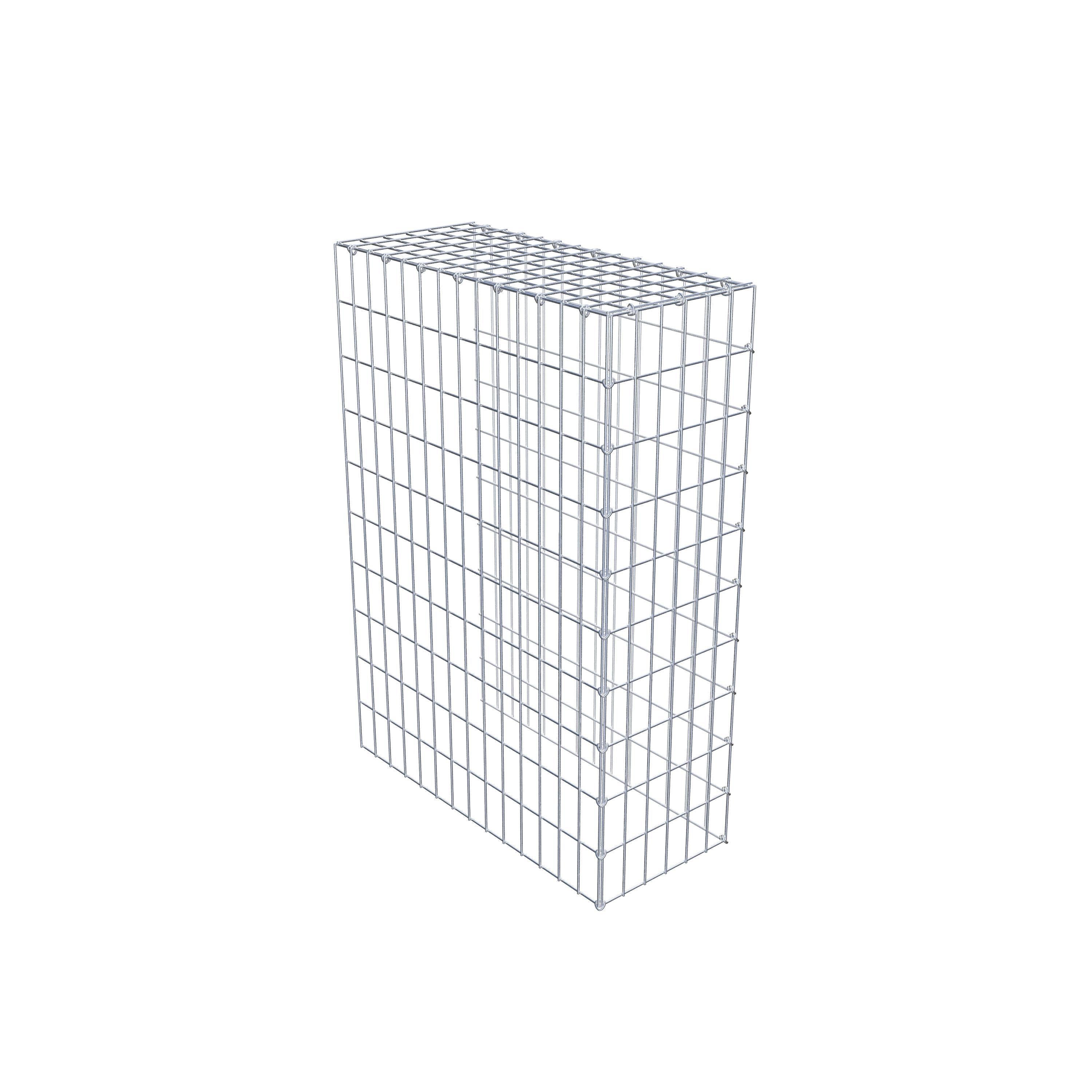 Monteret gabion type 4 100 cm x 70 cm x 30 cm (L x H x D), maskestørrelse 5 cm x 10 cm, C-ring