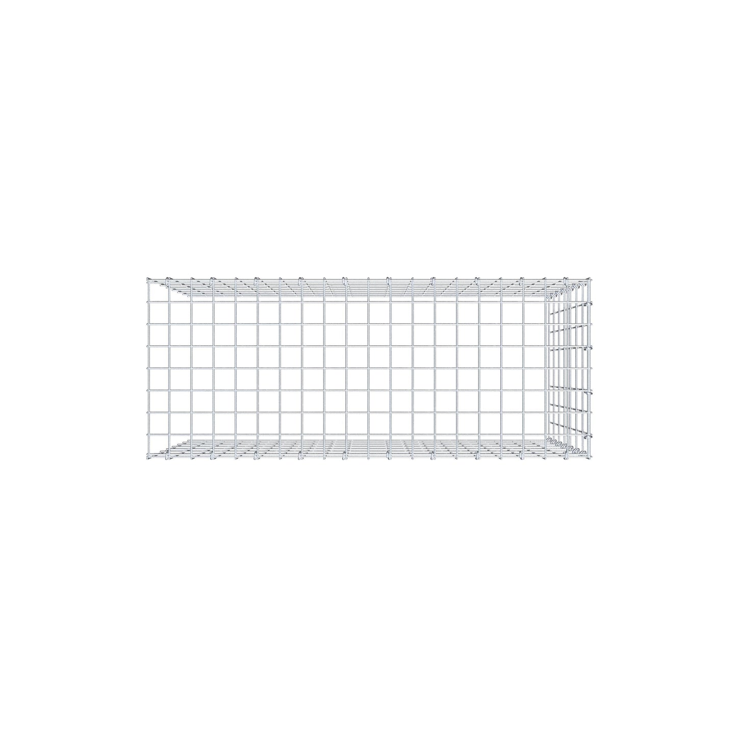 Anbaugabione Typ 4 100 cm x 70 cm x 40 cm (L x H x T), Maschenweite 5 cm x 10 cm, C-Ring
