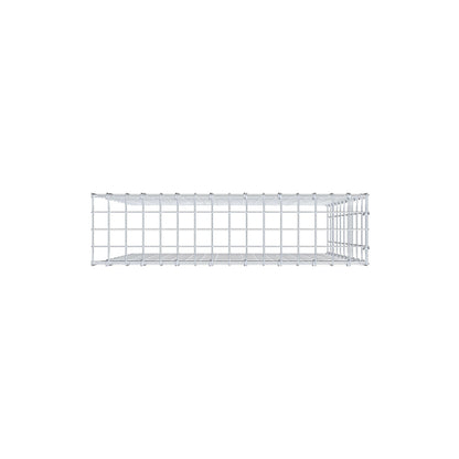 Typ 4 påbyggnadsgabion 100 cm x 80 cm x 20 cm (L x H x D), maskstorlek 5 cm x 10 cm, C-ring