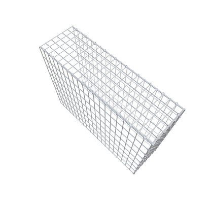 Mounted gabion type 4 100 cm x 80 cm x 30 cm (L x H x D), mesh size 5 cm x 10 cm, C-ring