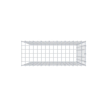 Mounted gabion type 4 100 cm x 80 cm x 30 cm (L x H x D), mesh size 5 cm x 10 cm, C-ring