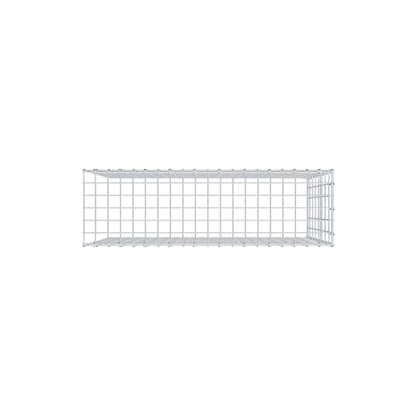 Mounted gabion type 4 100 cm x 80 cm x 30 cm (L x H x D), mesh size 5 cm x 10 cm, C-ring