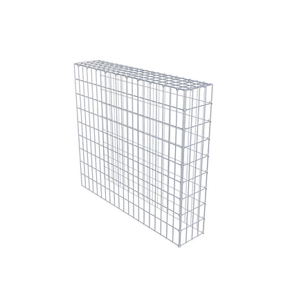 Mounted gabion type 4 100 cm x 90 cm x 20 cm (L x H x D), mesh size 5 cm x 10 cm, C-ring