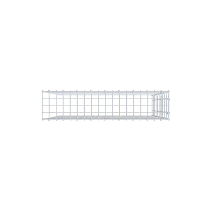 Mounted gabion type 4 100 cm x 90 cm x 20 cm (L x H x D), mesh size 5 cm x 10 cm, C-ring