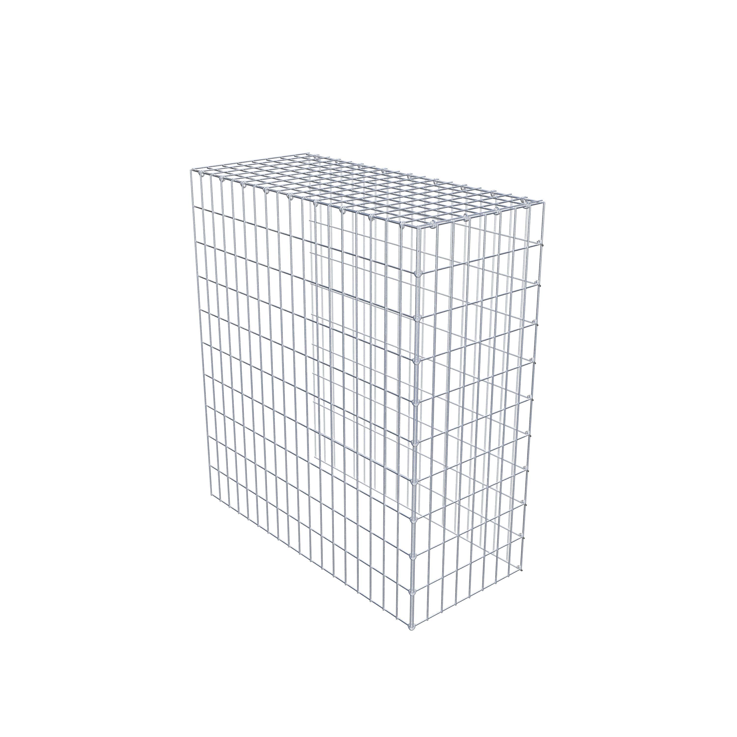 Monteret gabion type 4 100 cm x 90 cm x 40 cm (L x H x D), maskestørrelse 5 cm x 10 cm, C-ring