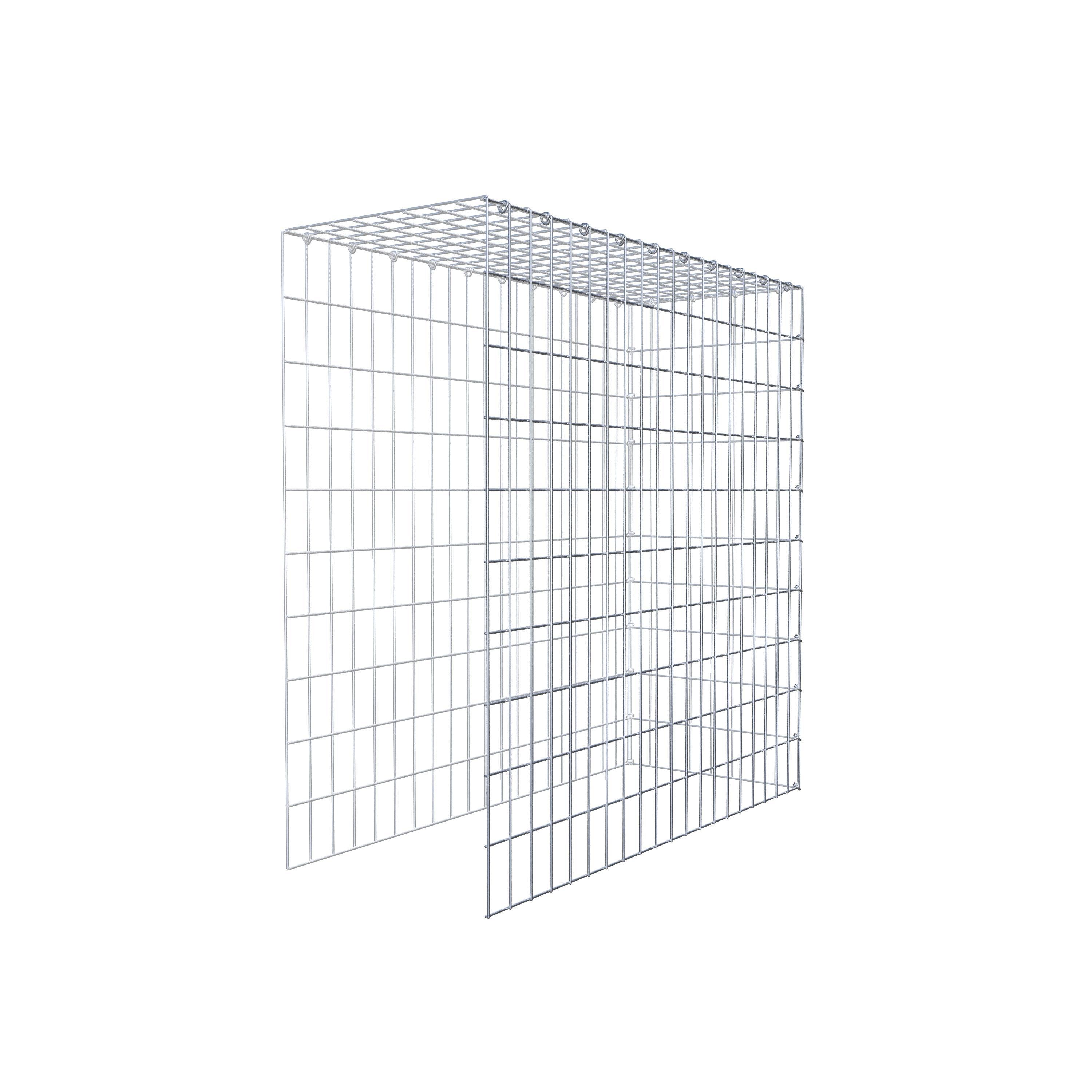 Monteret gabion type 4 100 cm x 100 cm x 40 cm (L x H x D), maskestørrelse 5 cm x 10 cm, C-ring