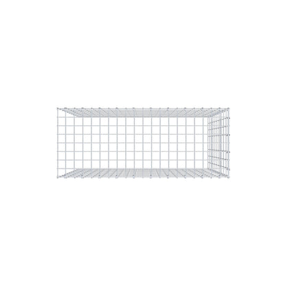 Monteret gabion type 4 100 cm x 100 cm x 40 cm (L x H x D), maskestørrelse 5 cm x 10 cm, C-ring