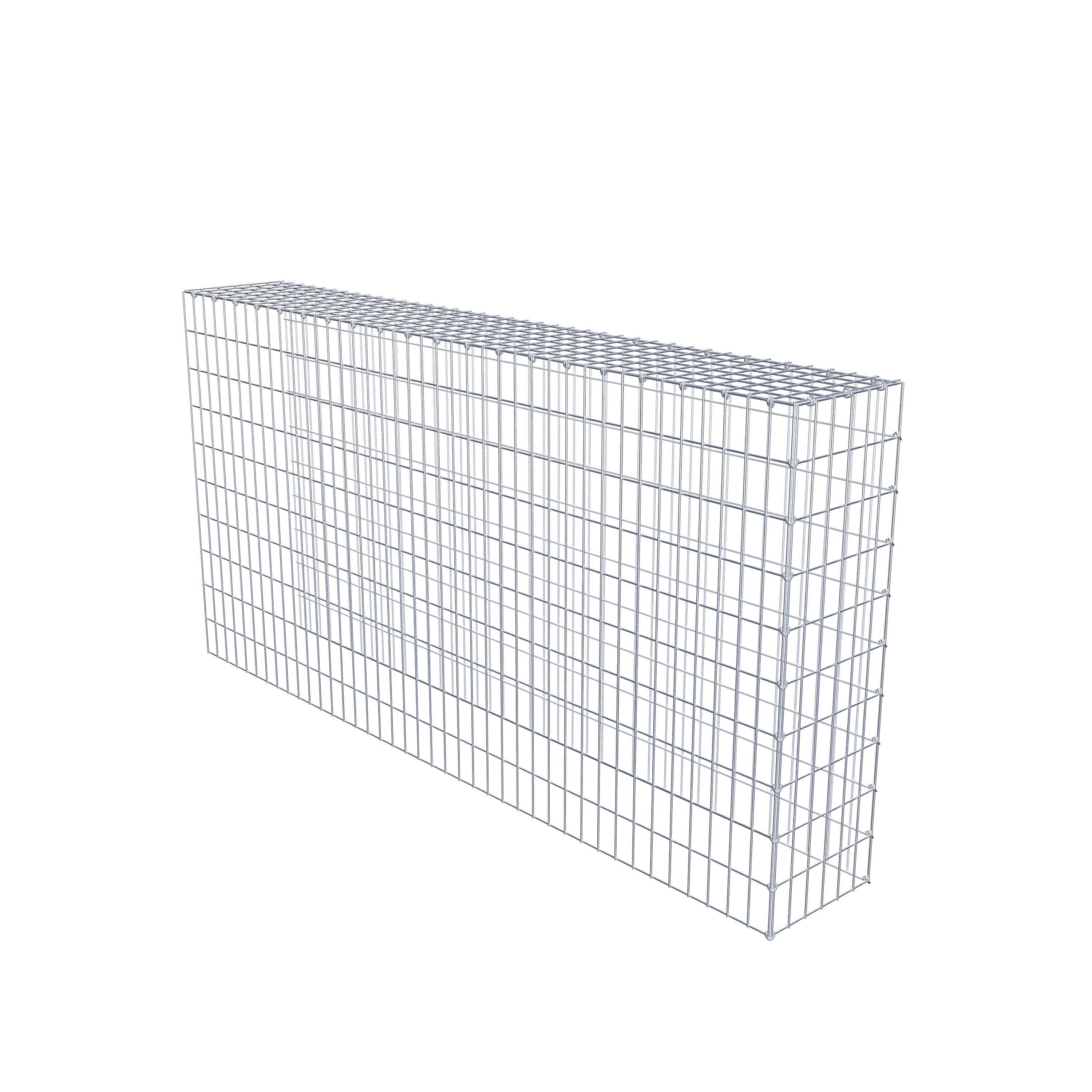 Monteret gabion type 4 200 cm x 100 cm x 30 cm (L x H x D), maskestørrelse 5 cm x 10 cm, C-ring