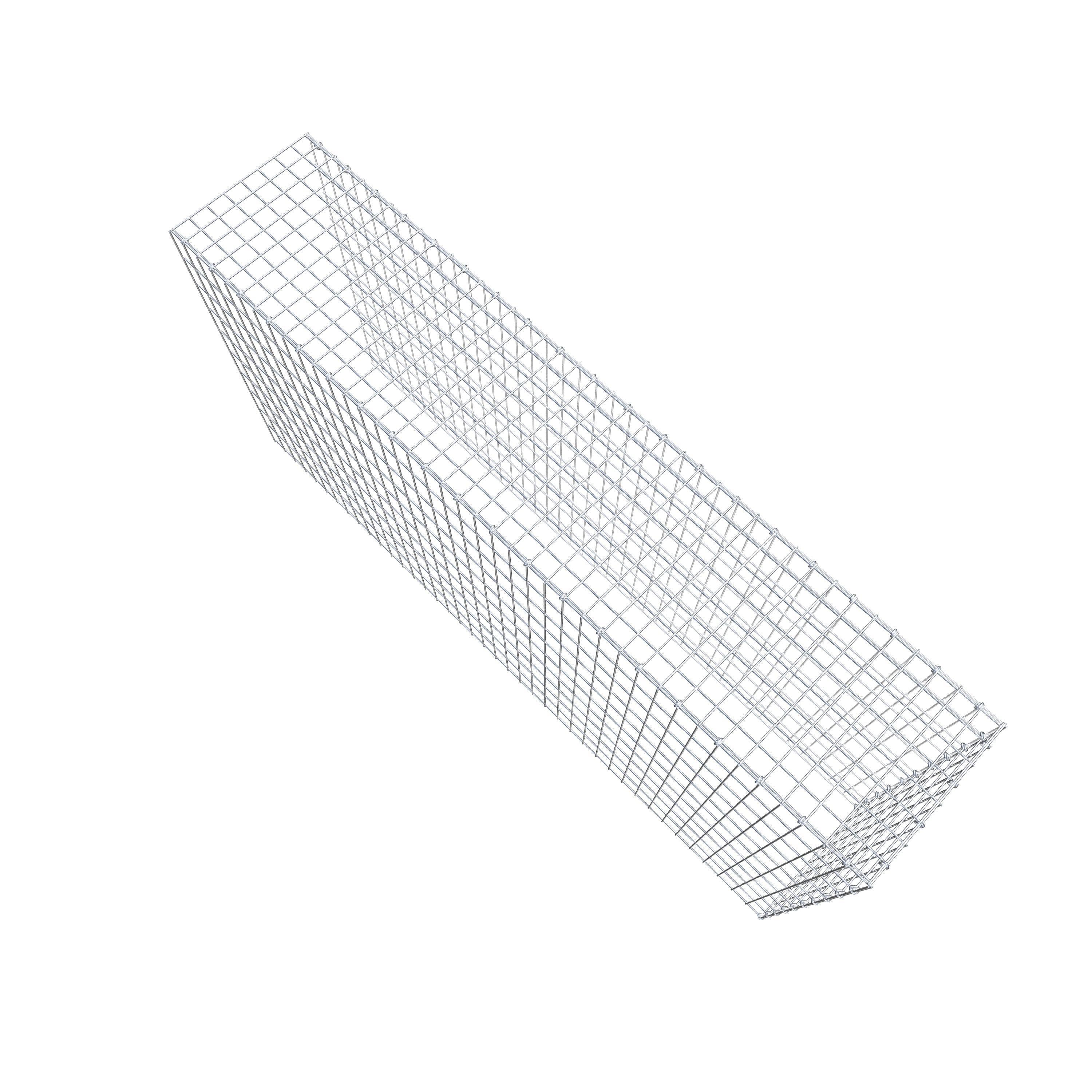 Anbaugabione Typ 4 200 cm x 100 cm x 40 cm (L x H x T), Maschenweite 5 cm x 10 cm, C-Ring