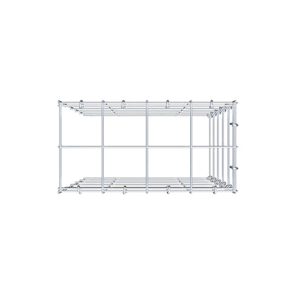 Fourche rapportée type 4 50 cm x 40 cm x 20 cm (L x H x P), mailles 10 cm x 10 cm, anneau C