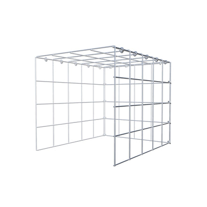 Gabbione aggiuntivo tipo 4 50 cm x 40 cm x 40 cm (L x H x P), maglia 10 cm x 10 cm, anello a C