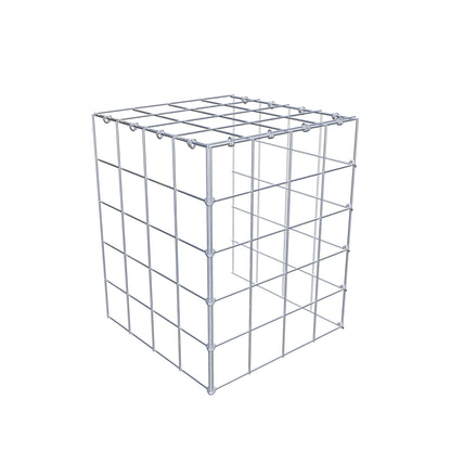Gabbione aggiuntivo tipo 4 50 cm x 40 cm x 40 cm (L x H x P), maglia 10 cm x 10 cm, anello a C
