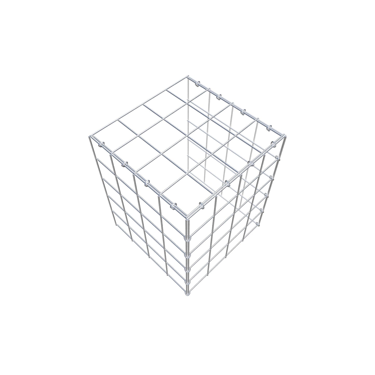 Gabbione aggiuntivo tipo 4 50 cm x 40 cm x 40 cm (L x H x P), maglia 10 cm x 10 cm, anello a C