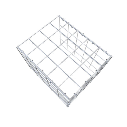 Gabbione aggiuntivo tipo 4 50 cm x 40 cm x 40 cm (L x H x P), maglia 10 cm x 10 cm, anello a C