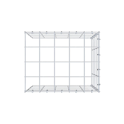 Gabbione aggiuntivo tipo 4 50 cm x 40 cm x 40 cm (L x H x P), maglia 10 cm x 10 cm, anello a C