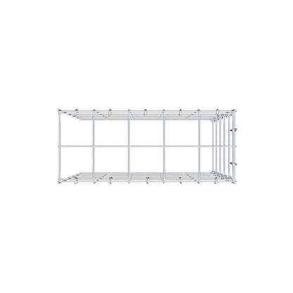 Anbaugabione Typ 4 50 cm x 50 cm x 20 cm (L x H x T), Maschenweite 10 cm x 10 cm, C-Ring