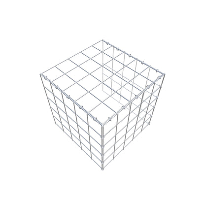 Mounted gabion type 4 50 cm x 50 cm x 50 cm (L x H x D), mesh size 10 cm x 10 cm, C-ring