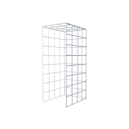 Monteret gabion type 4 80 cm x 40 cm x 30 cm (L x H x D), maskestørrelse 10 cm x 10 cm, C-ring