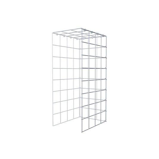 Monteret gabion type 4 80 cm x 40 cm x 30 cm (L x H x D), maskestørrelse 10 cm x 10 cm, C-ring