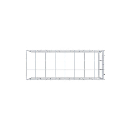 Monteret gabion type 4 80 cm x 40 cm x 30 cm (L x H x D), maskestørrelse 10 cm x 10 cm, C-ring