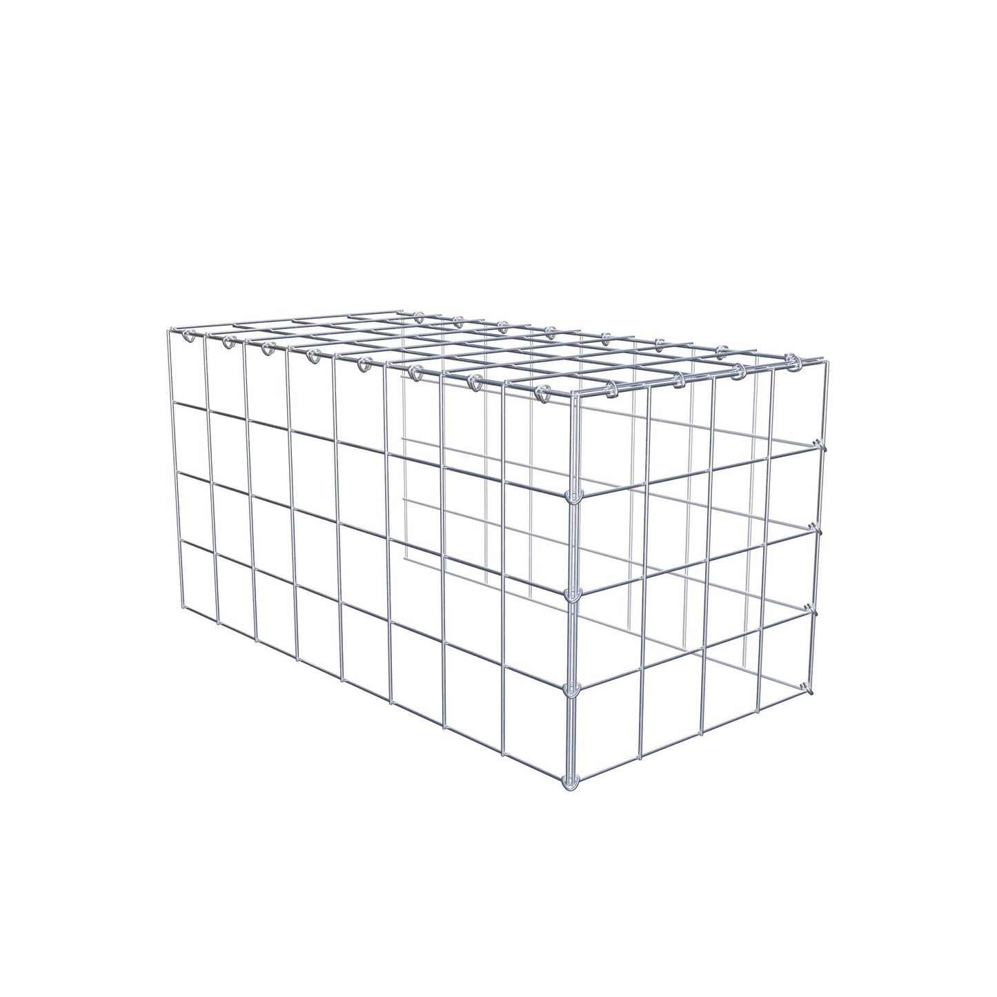 Fourche rapportée type 4 80 cm x 40 cm x 40 cm (L x H x P), mailles 10 cm x 10 cm, anneau C