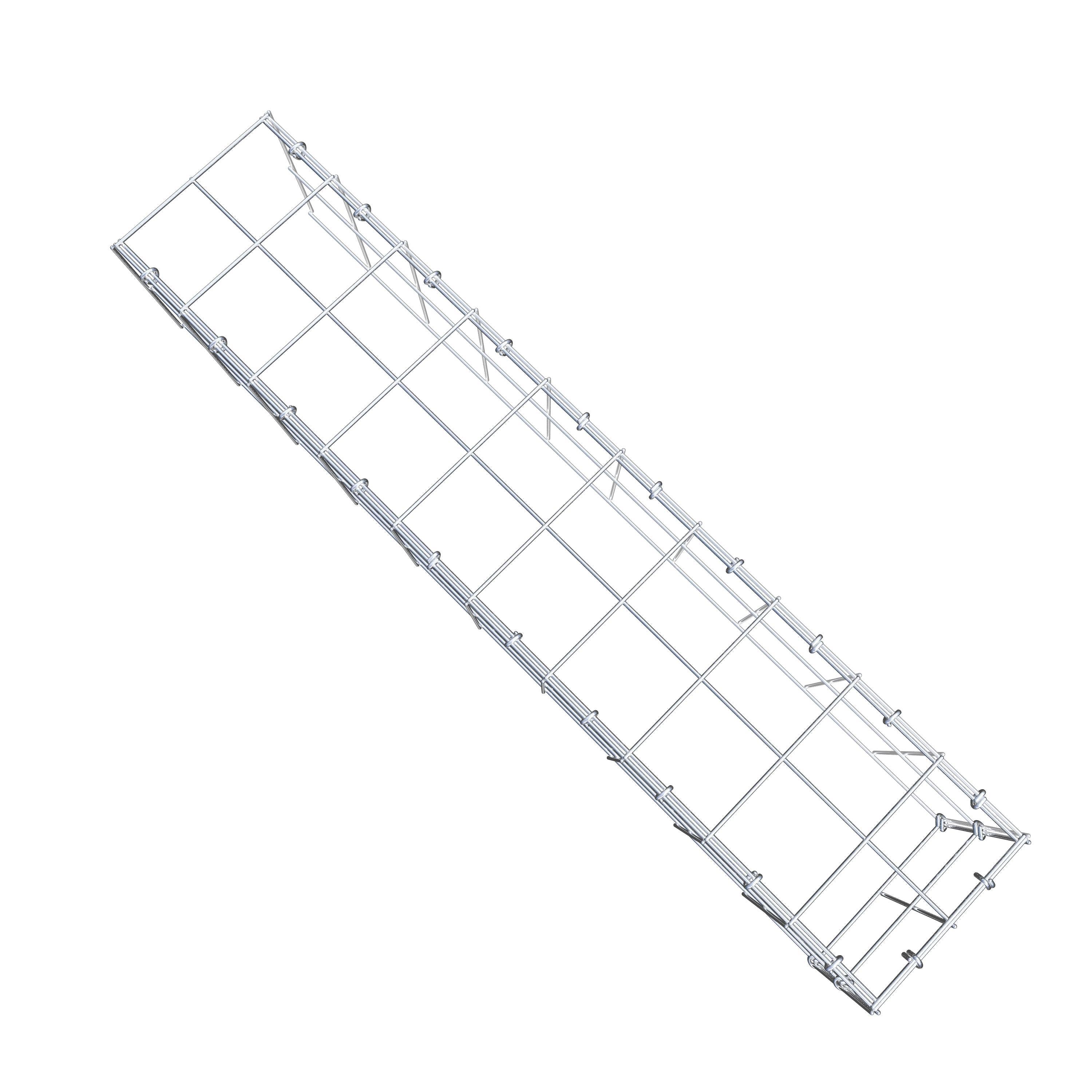 Anbaugabione Typ 4 100 cm x 20 cm x 20 cm (L x H x T), Maschenweite 10 cm x 10 cm, C-Ring