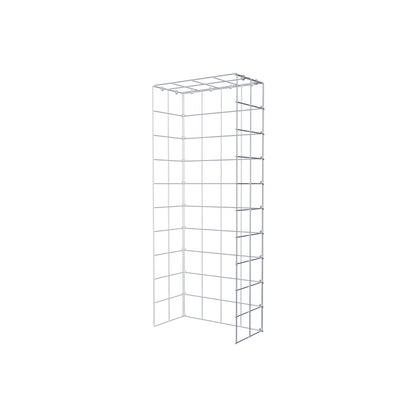 Monteret gabion type 4 100 cm x 20 cm x 40 cm (L x H x D), maskestørrelse 10 cm x 10 cm, C-ring