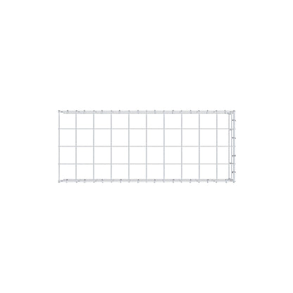 Monteret gabion type 4 100 cm x 20 cm x 40 cm (L x H x D), maskestørrelse 10 cm x 10 cm, C-ring