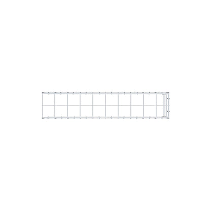 Mounted gabion type 4 100 cm x 30 cm x 20 cm (L x H x D), mesh size 10 cm x 10 cm, C-ring