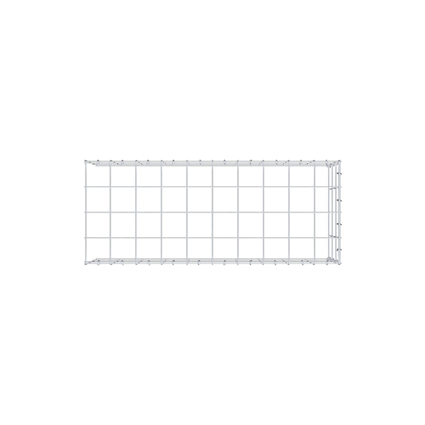 Pile aggiuntivo tipo 4 100 cm x 30 cm x 40 cm (L x H x P), maglia 10 cm x 10 cm, anello a C