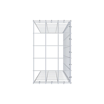 Fourche rapportée type 4 100 cm x 30 cm x 50 cm (L x H x P), mailles 10 cm x 10 cm, anneau C