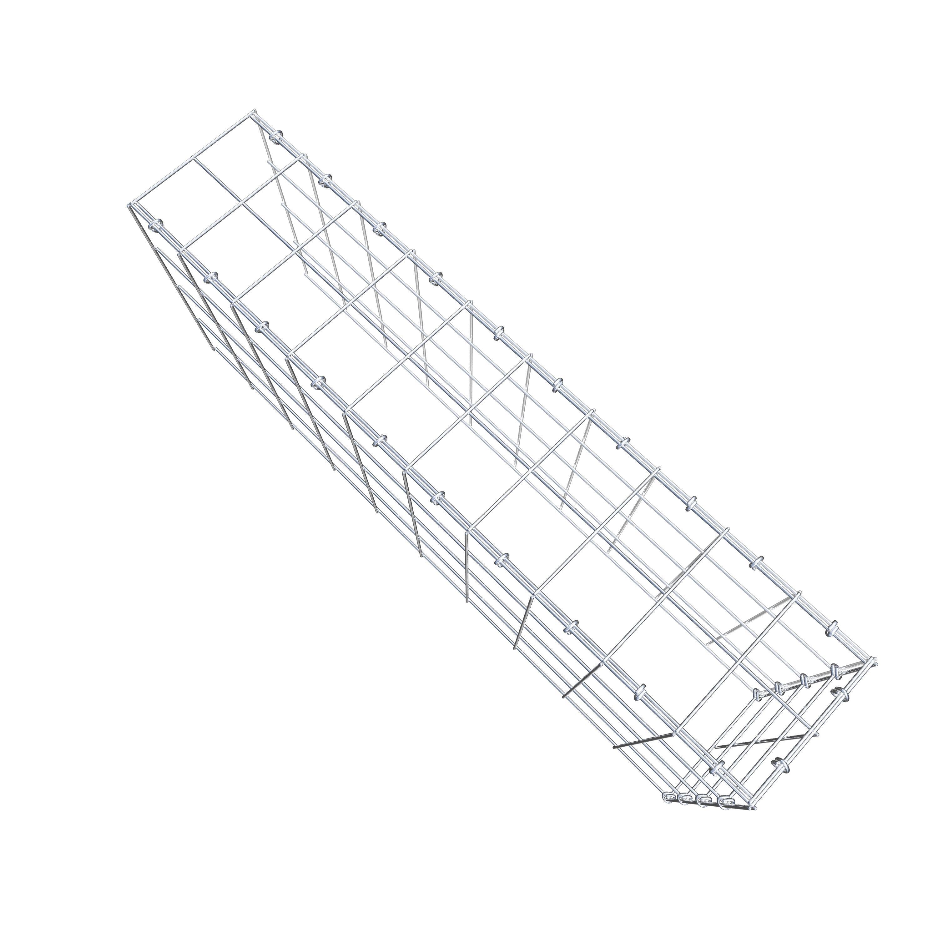 Anbaugabione Typ 4 100 cm x 40 cm x 20 cm (L x H x T), Maschenweite 10 cm x 10 cm, C-Ring