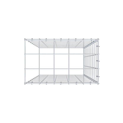 Gavión complementario de tipo 4 100 cm x 50 cm x 30 cm (L x A x P), malla 10 cm x 10 cm, anillo en C
