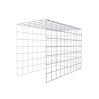 Monteret gabion type 4 100 cm x 70 cm x 50 cm (L x H x D), maskestørrelse 10 cm x 10 cm, C-ring