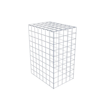 Monteret gabion type 4 100 cm x 70 cm x 50 cm (L x H x D), maskestørrelse 10 cm x 10 cm, C-ring